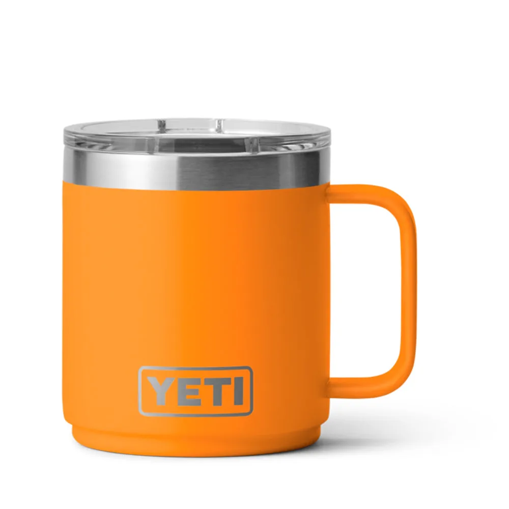 21071500530 TAZA RAMBLER 10oz STACKABLE MUG TAPA MAGNETICA KING CRAB ORANGE MARCA YETI