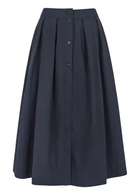 Esmé Studios Claire Midi Skirt ES422-722 Nederdel - Dark Sapphire