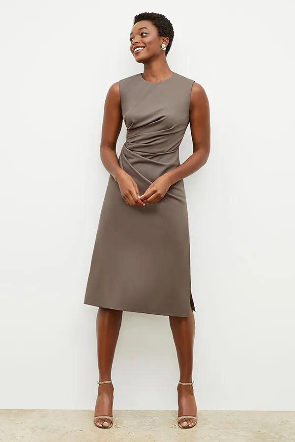 Jeannine Dress - Sharkskin :: Mink