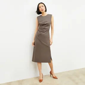 Jeannine Dress - Sharkskin :: Mink