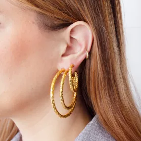 Jessie Textured Hoops