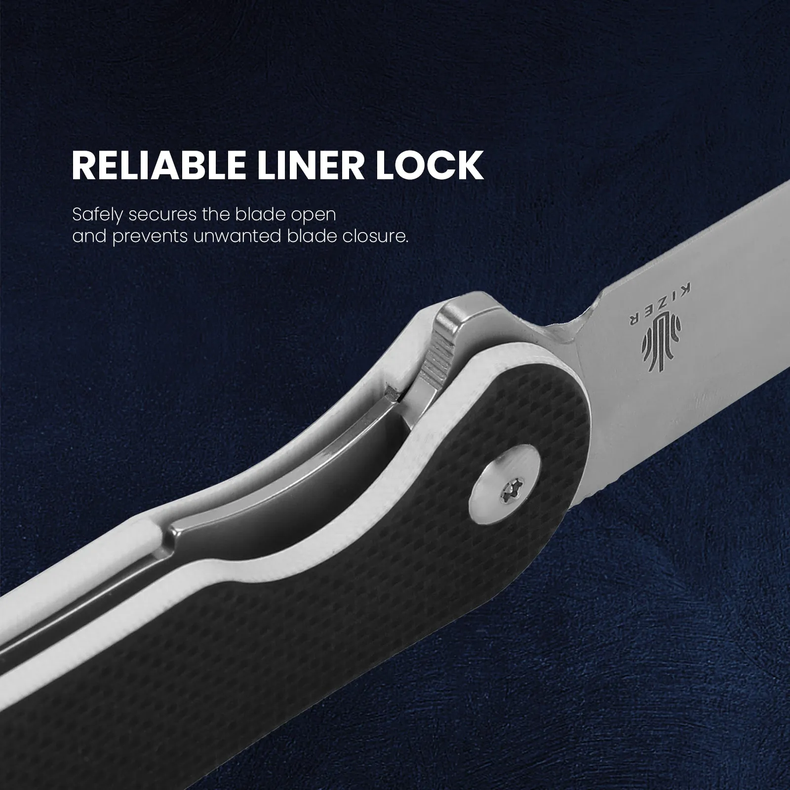 Kizer Sidekick Liner Lock G10 Handle L3006A1 (2.87 Satin)