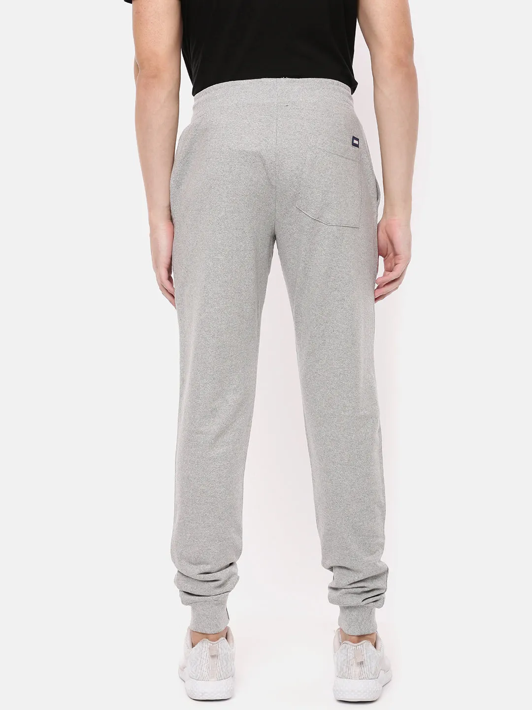 MEN'S GREY SOLID SLIM FIT JOGGER