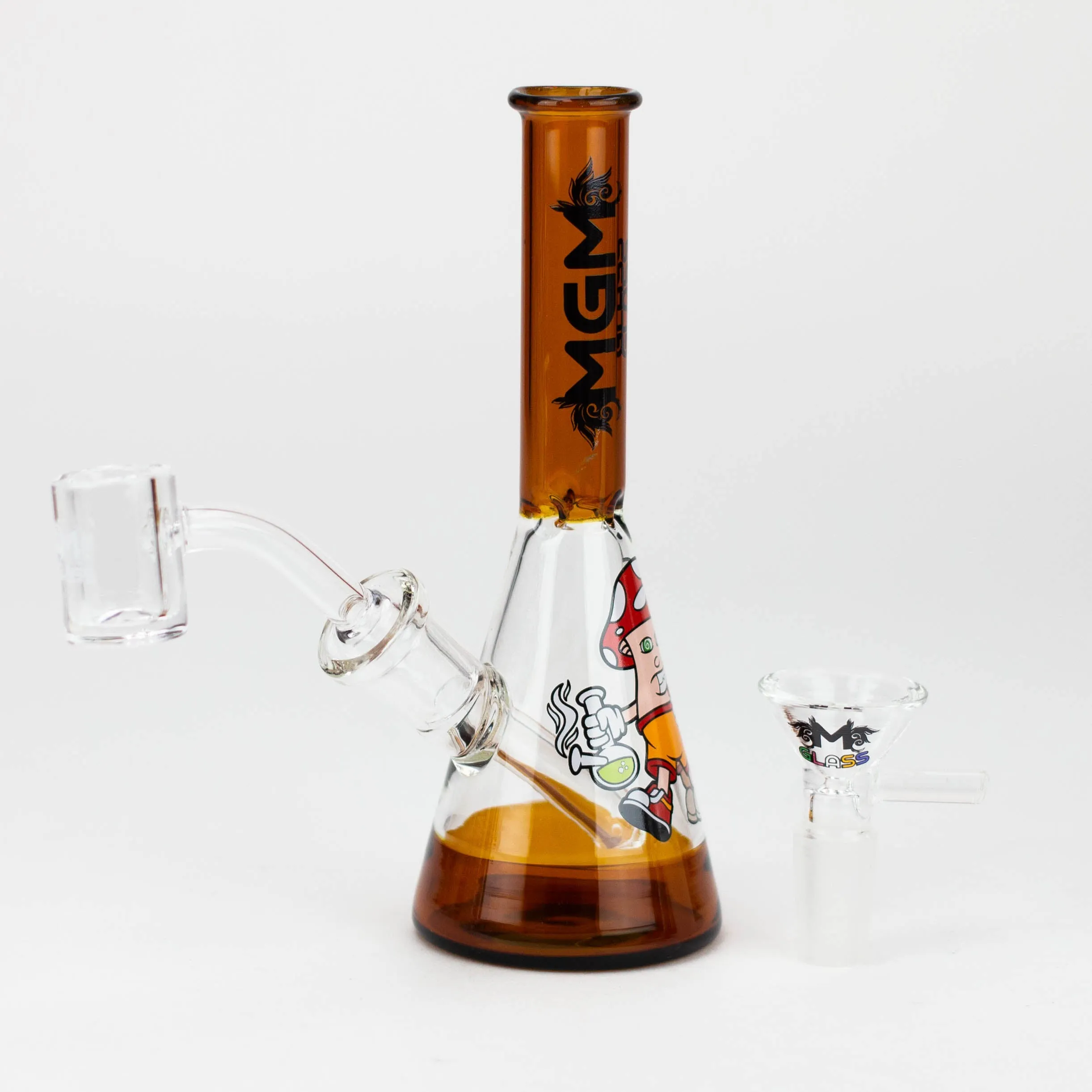 MGM Glass 2-in-1 Beaker Bong 5.9"