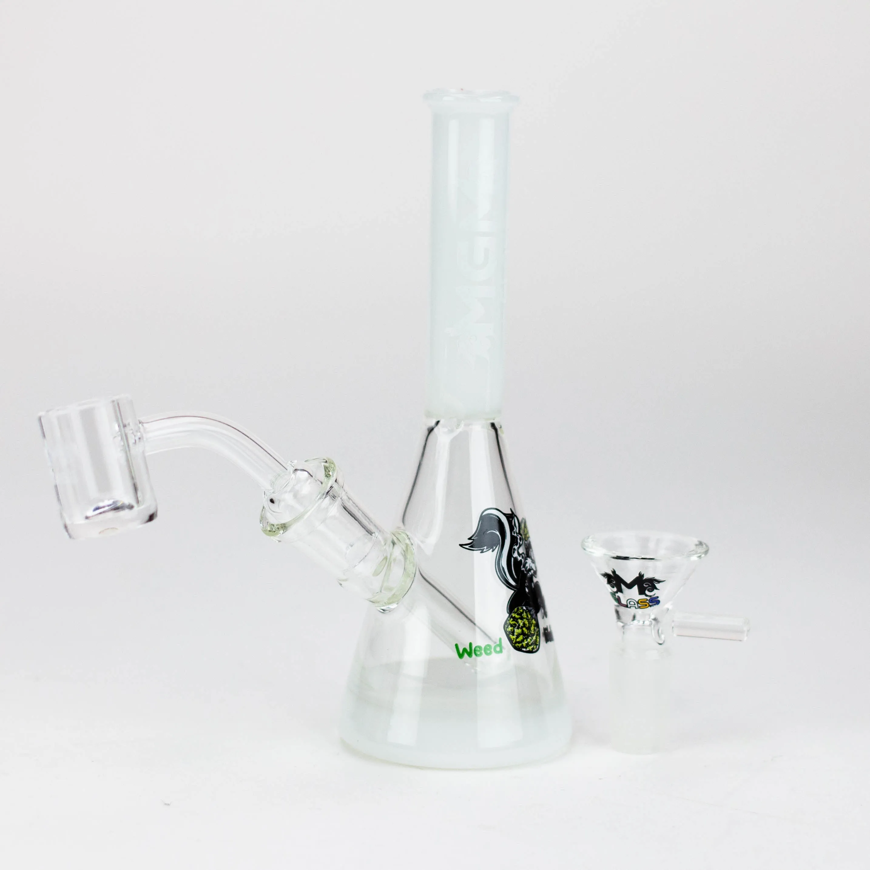 MGM Glass 2-in-1 Beaker Bong 5.9"