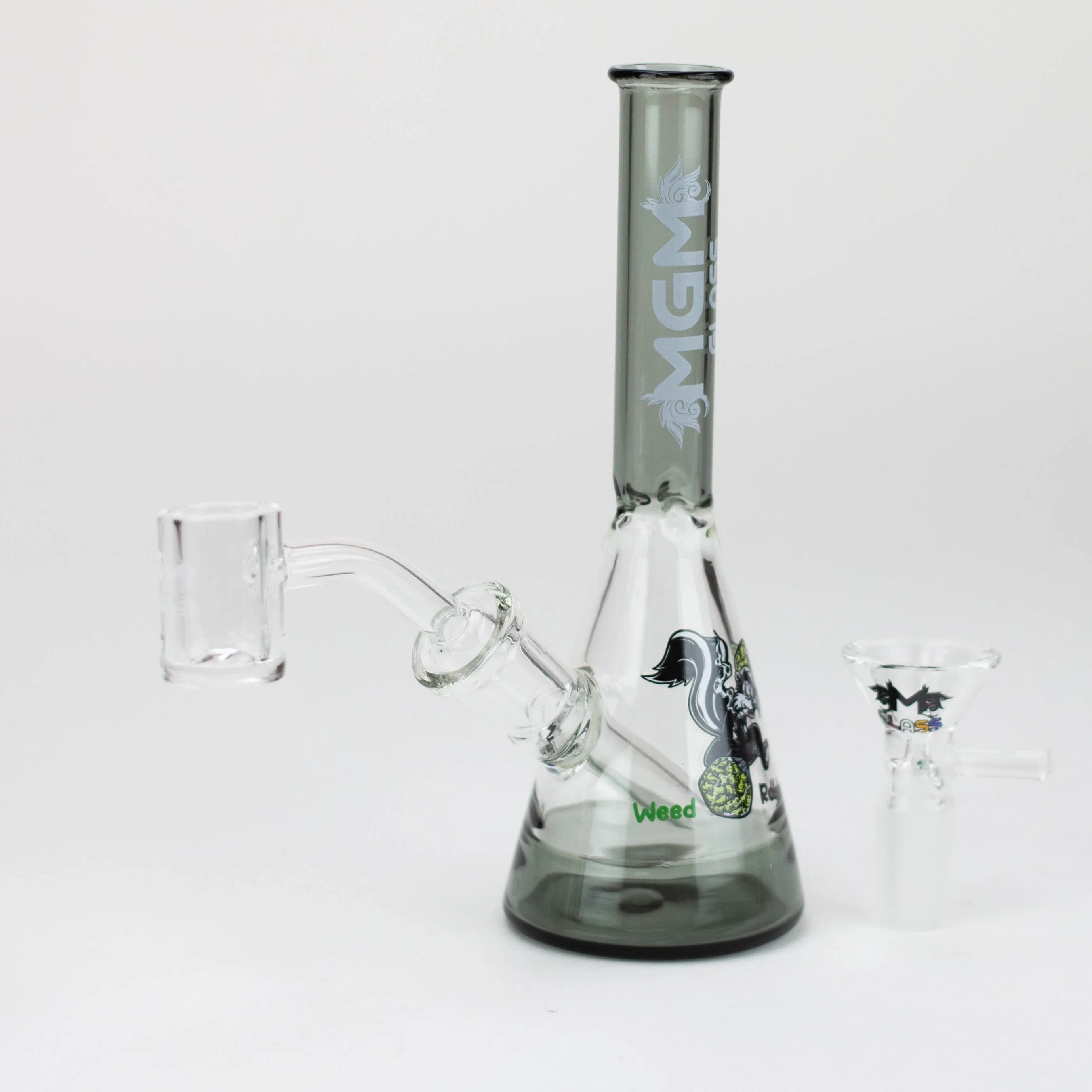 MGM Glass 2-in-1 Beaker Bong 5.9"