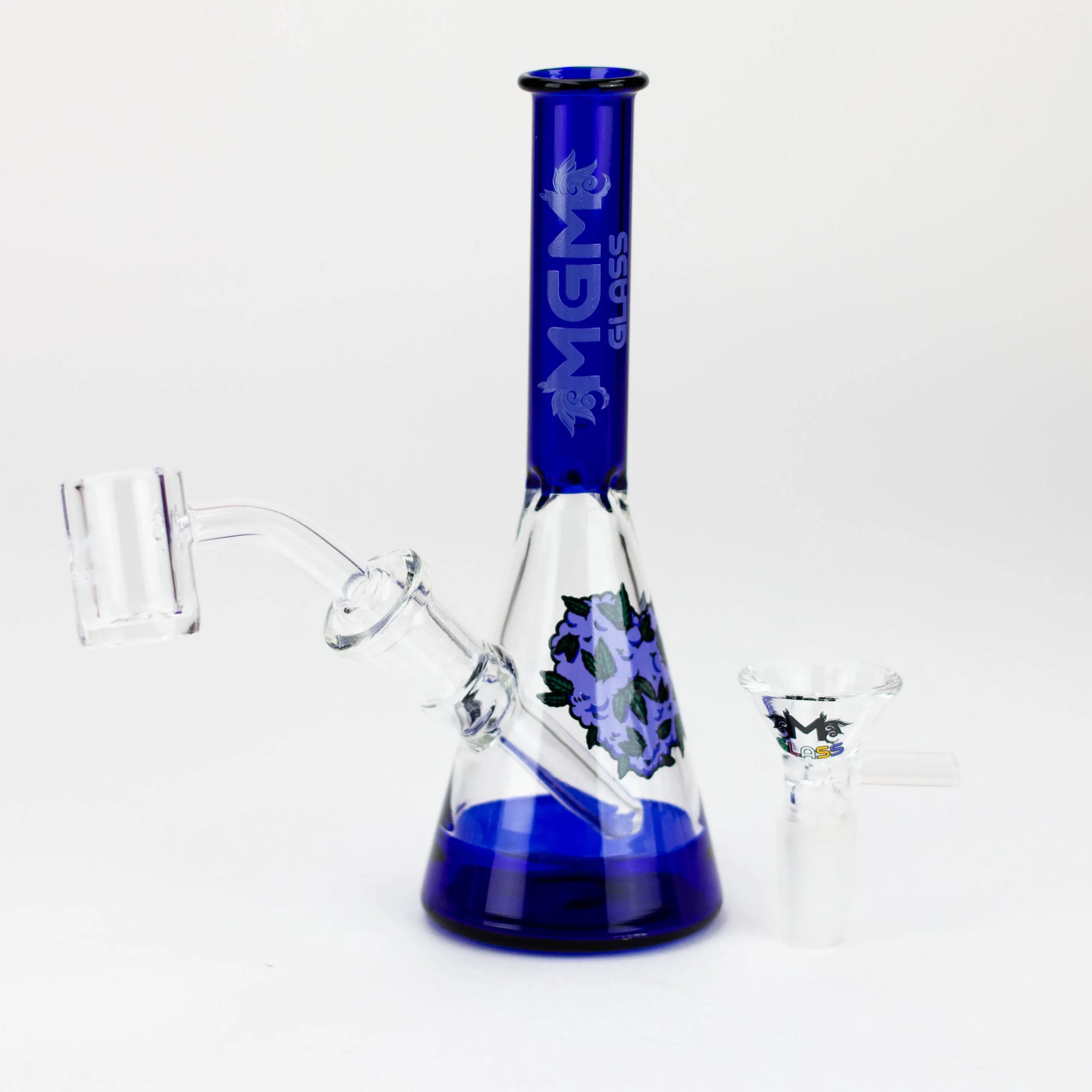 MGM Glass 2-in-1 Beaker Bong 5.9"