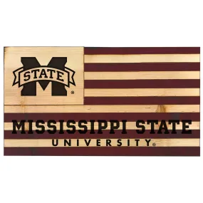 Mississippi State Wooden Flag