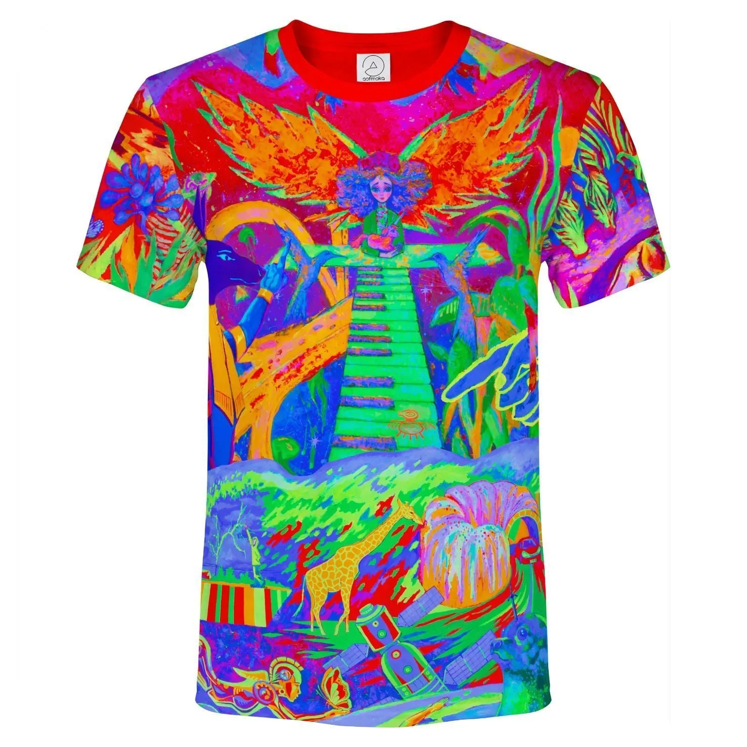 Neon Element T Shirt Glow in UV Fluorescent Ulia And Team