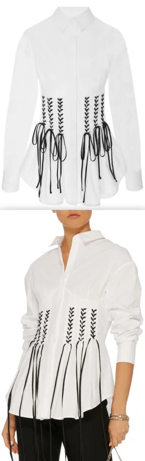 'Otley' Lace-Up Shirt