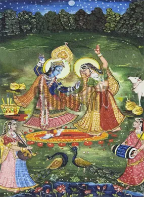 Painting of Radha and Krishna