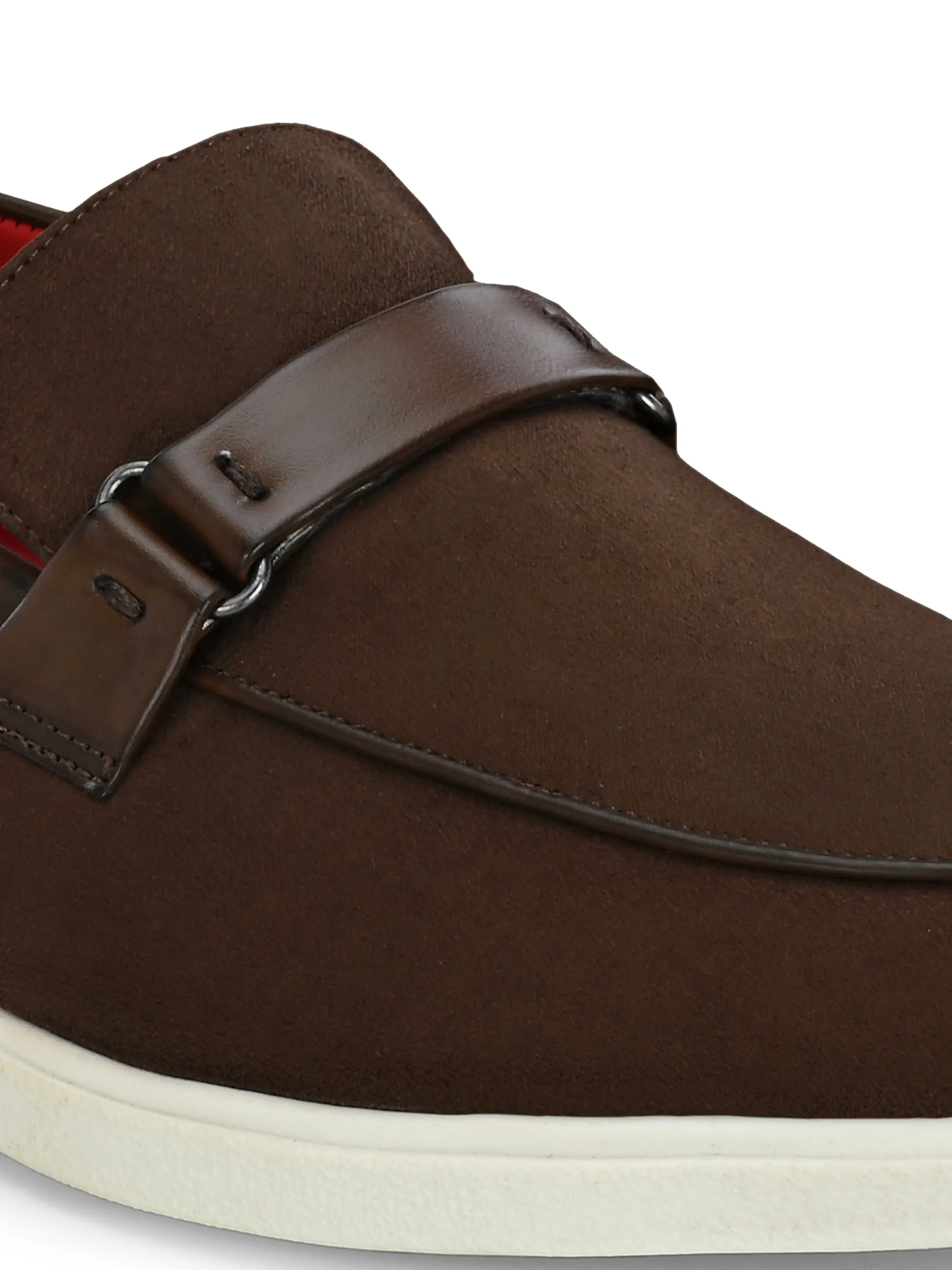 Piana Brown Casual Slip-Ons