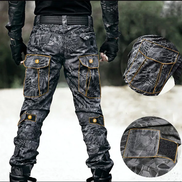 Pocket Python Men's Pants(with Knee Pads)