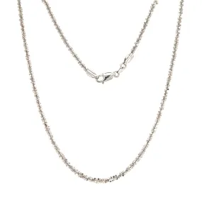 Sparkle Chain 2mm with 18in Length in 14K White Gold