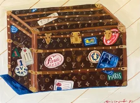 Vintage Trunk Postcard